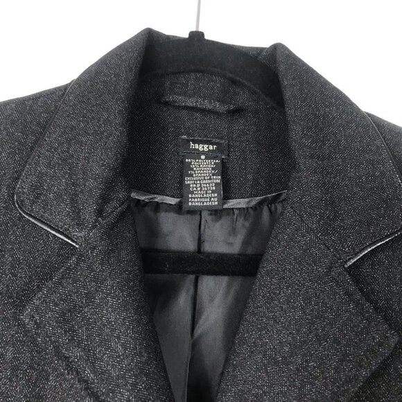 Timeless Neutral Haggar Black Single Breasted Blazer jacket Women  Size 8 - Picture 9 of 15